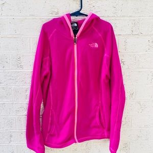 Pink Zip up North face jacket